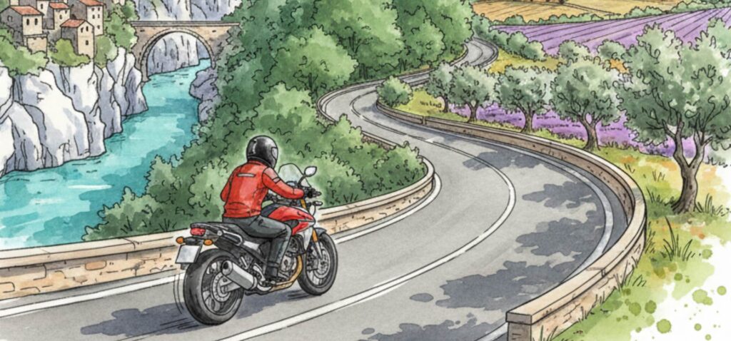 een motorreis door de Ardèche